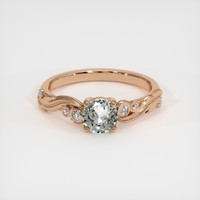 0.52 Ct. Sapphire Ring, 18K Rose Gold 1
