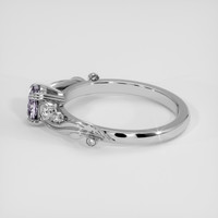 0.69 Ct. White Sapphire Ring, 10K White Gold 4