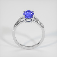 3.30 Ct. Blue Sapphire Ring, 14K White Gold 3