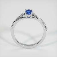0.48 Ct. Blue Sapphire Ring, 14K White Gold 3