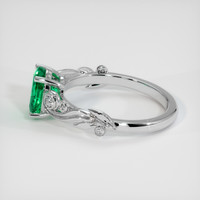 1.19 Ct. Emerald Ring, 18K White Gold 4