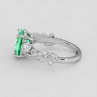 1.96 Ct. Emerald Ring, 18K White Gold 4