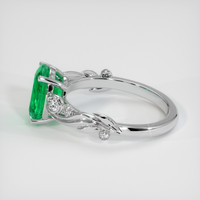 2.01 Ct. Emerald Ring, 18K White Gold 4