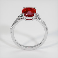 3.07 Ct. Ruby Ring, 18K White Gold 3