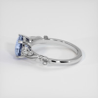 2.01 Ct. Blue Sapphire Ring, 18K White Gold 4