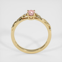 0.64 Ct. Padparadscha Sapphire Ring, 14K Yellow Gold 3