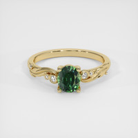 0.79 Ct. Sapphire Ring, 14K Yellow Gold 1