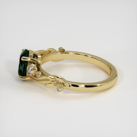 1.33 Ct. Bluish Green Sapphire Ring, 14K Yellow Gold 4