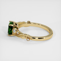 1.50 Ct. Green Sapphire Ring, 14K Yellow Gold 4