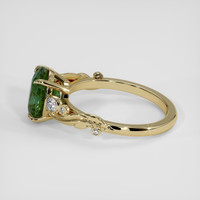 2.80 Ct. Yellowish Green Sapphire Ring, 14K Yellow Gold 4