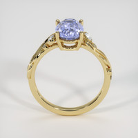 3.46 Ct. Purplish Blue Sapphire Ring, 14K Yellow Gold 3