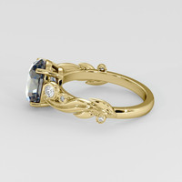 3.22 Ct. Bi Color Sapphire Ring, 14K Yellow Gold 4