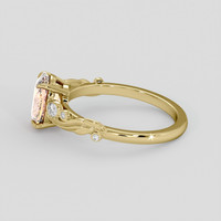 2.25 Ct. Padparadscha Sapphire Ring, 14K Yellow Gold 4