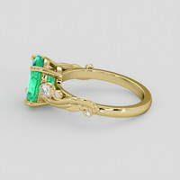 1.70 Ct. Emerald Ring, 18K Yellow Gold 4