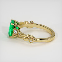 1.62 Ct. Emerald Ring, 18K Yellow Gold 4