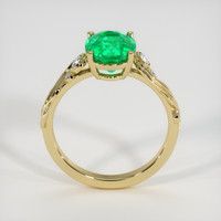 2.01 Ct. Emerald Ring, 18K Yellow Gold 3