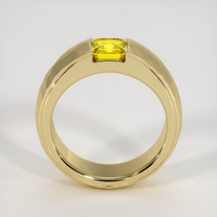 0.64 Ct. Padparadscha Sapphire Ring, 18K Yellow Gold 3
