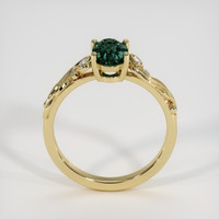 1.33 Ct. Bluish Green Sapphire Ring, 18K Yellow Gold 3