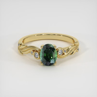 1.43 Ct. Sapphire Ring, 18K Yellow Gold 1