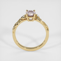 0.96 Ct. Peach Sapphire Ring, 18K Yellow Gold 3