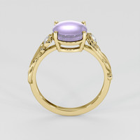 5.38 Ct. Purple Sapphire Ring, 18K Yellow Gold 3