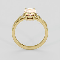 2.25 Ct. Padparadscha Sapphire Ring, 18K Yellow Gold 3