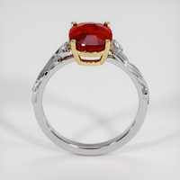 3.07 Ct. Ruby Ring, 14K Yellow & White 3