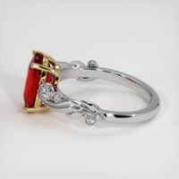 3.07 Ct. Ruby Ring, 14K Yellow & White 4