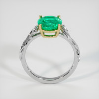 2.10 Ct. Emerald Ring, 18K Yellow & White 3