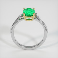 1.62 Ct. Emerald Ring, 18K Yellow & White 3