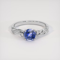 1.20 Ct. Blue Sapphire Ring, Platinum 950 1