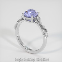 2.13 Ct. Sapphire Ring, Platinum 950 2