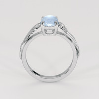 0.89 Ct. Blue Sapphire Ring, Platinum 950 3