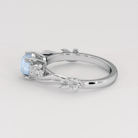 0.89 Ct. Blue Sapphire Ring, Platinum 950 4