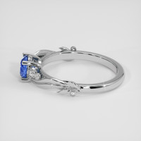 1.00 Ct. Blue Sapphire Ring, Platinum 950 4