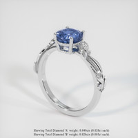2.00 Ct. Sapphire Ring, Platinum 950 2