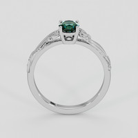 0.69 Ct. Bluish Green Sapphire Ring, Platinum 950 3