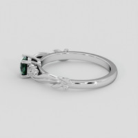 0.69 Ct. Bluish Green Sapphire Ring, Platinum 950 4