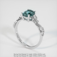1.58 Ct. Sapphire Ring, Platinum 950 2