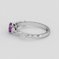1.07 Ct. Purple Sapphire Ring, Silver 4