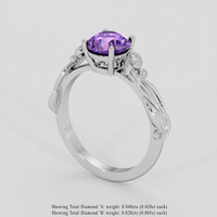 1.49 Ct. Bi Color / Parti Sapphire Ring, Silver 2