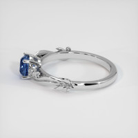 1.32 Ct. Blue Sapphire Ring, 10K White Gold 4