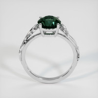 2.76 Ct. Bluish Green Sapphire Ring, 10K White Gold 3