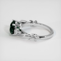 2.76 Ct. Bluish Green Sapphire Ring, 10K White Gold 4