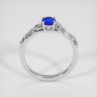 0.57 Ct. Blue Sapphire Ring, 14K White Gold 3
