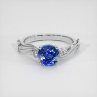 1.49 Ct. Blue Sapphire Ring, 14K White Gold 1