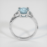 2.09 Ct. Greenish Blue Sapphire Ring, 14K White Gold 3