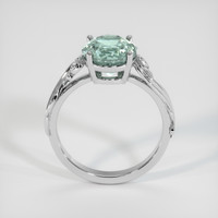 3.31 Ct. Bluish Green Sapphire Ring, 14K White Gold 3