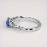 1.20 Ct. Blue Sapphire Ring, 14K White Gold 4