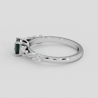 1.17 Ct. Bluish Green Sapphire Ring, 14K White Gold 4